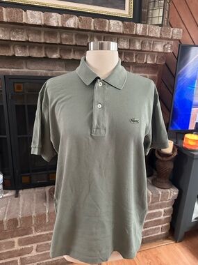 Lacoste Men's Pique Polo Shirt - Olive
